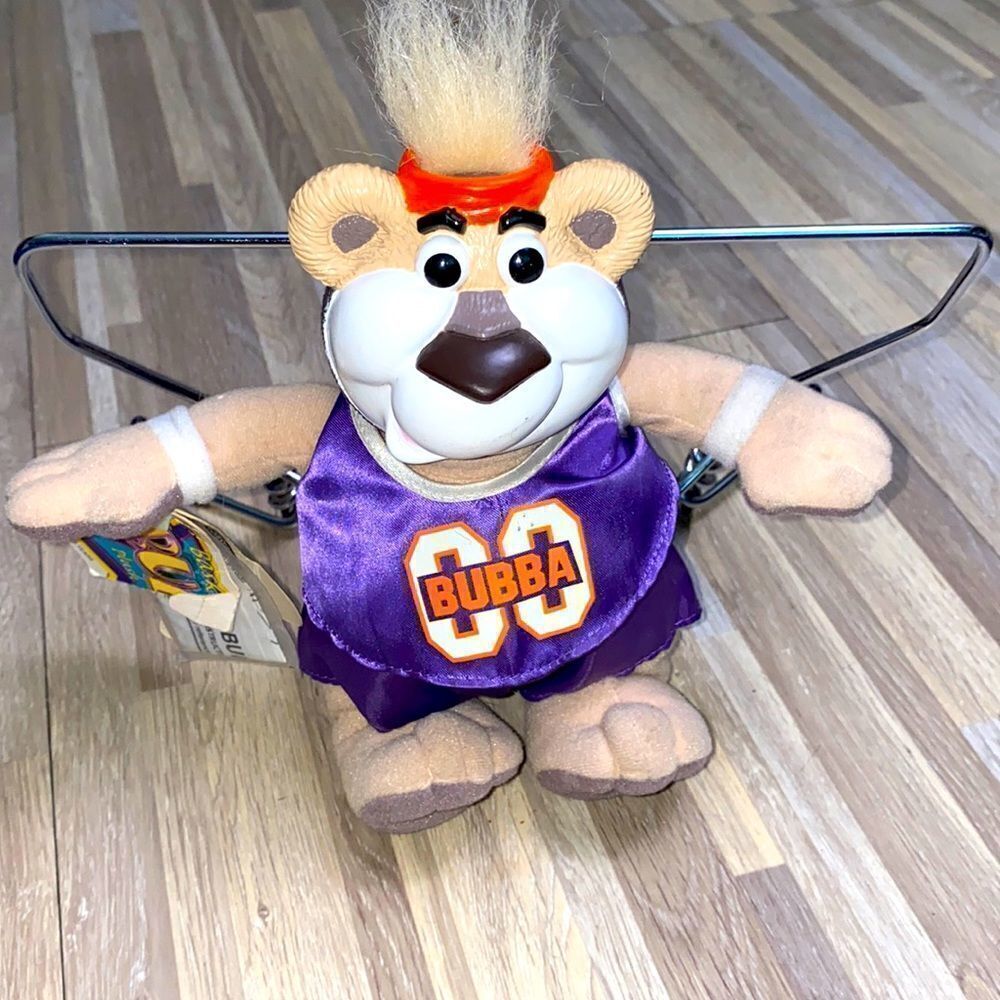 Bubba the Bear Vintage basketball bear Mattel old toys Y2K aesthetic decor